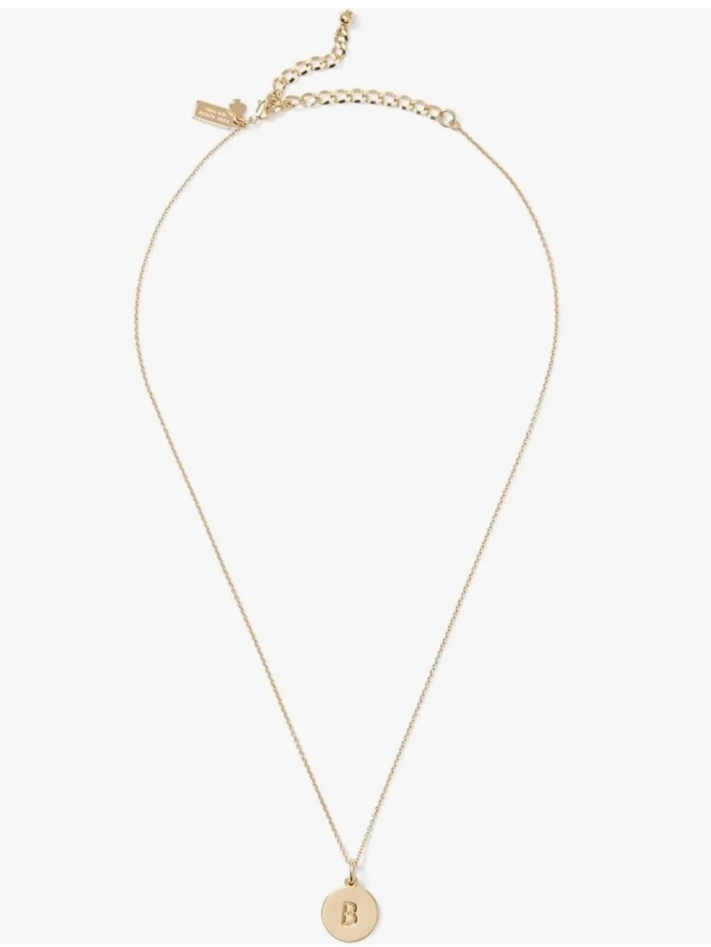 kate spade new york Initial “B” Pendant in Gold